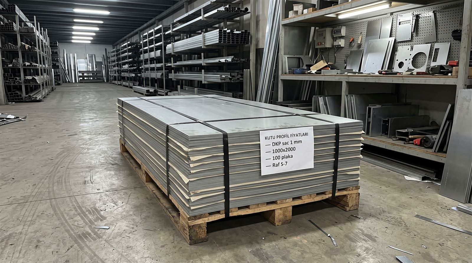 DKP sac 1 mm 1000x2000 plaka paketi, yağlı pürüzsüz yüzey
