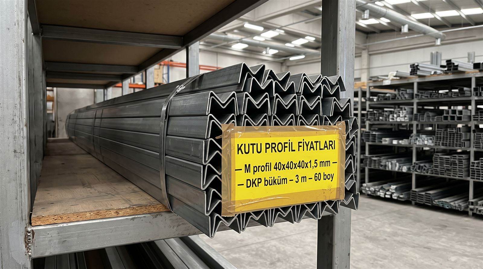DKP büküm M profil demeti 40x40x40x1,5 mm